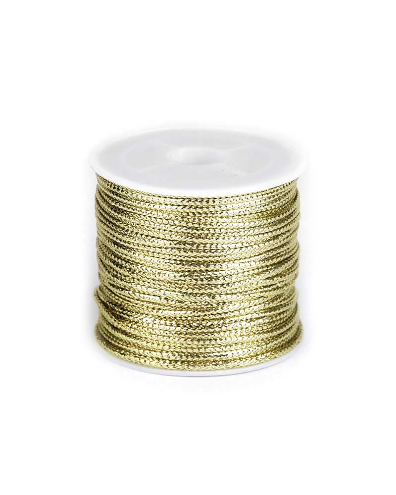 Üreges szalag lurexszel szélessége 2 mm lapos - 1 db. | Mimib