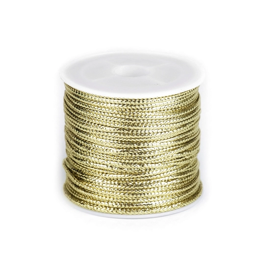 Üreges szalag lurexszel szélessége 2 mm lapos - 1 db. | Mimib