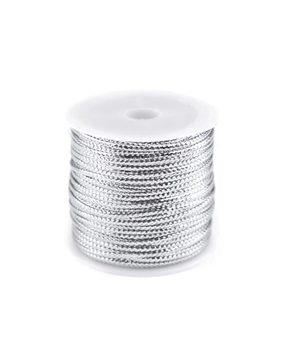 Üreges szalag lurexszel szélessége 2 mm lapos - 1 db. | Mimib