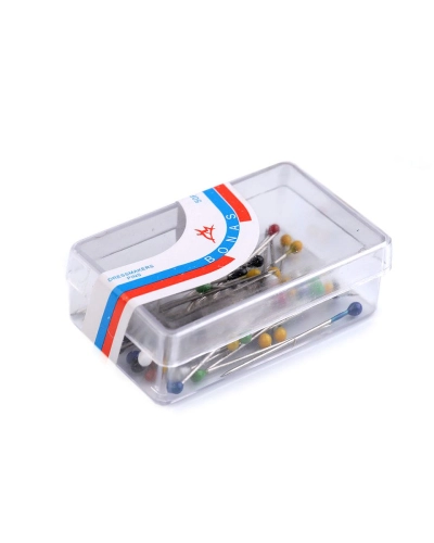 Gombostű műanyag fejű hossza 27mm - 1 box | Mimib