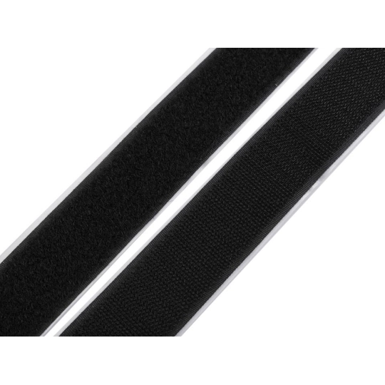 Tépőzár hurkos + bolyhos oldal öntapadós 30 mm - 1 m | Mimib