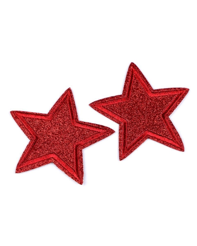 Felvasalható folt csillag glitterekkek - 2 db. | Mimib