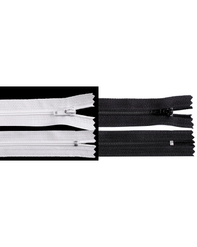 Spirál cipzár No 3 hossza 18 cm autolock - 1 db. | Mimib