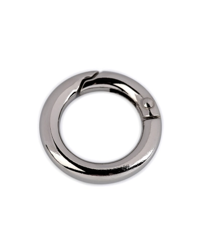 Karabiner gömbölyű táskára való / karika kulcsra  Ø18 mm - 1 db. | Mimib