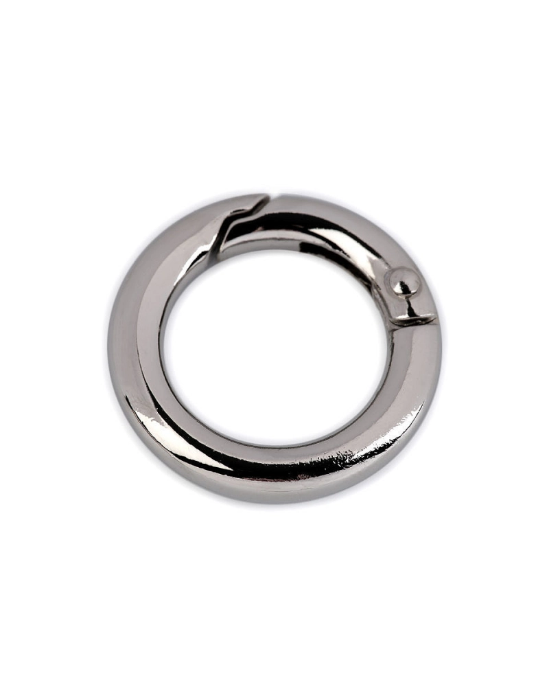 Karabiner gömbölyű táskára való / karika kulcsra  Ø18 mm - 1 db. | Mimib