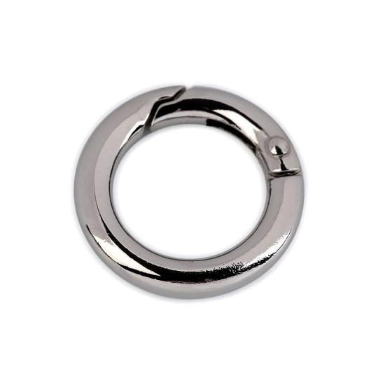 Karabiner gömbölyű táskára való / karika kulcsra  Ø18 mm - 1 db. | Mimib