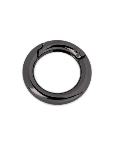 Karabiner gömbölyű táskára való / karika kulcsra  Ø18 mm - 1 db. | Mimib