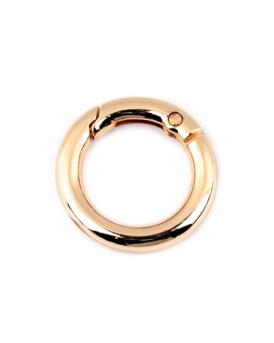 Karabiner gömbölyű táskára való / karika kulcsra  Ø18 mm - 1 db. | Mimib