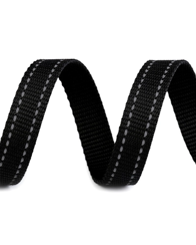 Heveder szélessége  20 mm fényvisszaverő steppeléssel - 1 m | Mimib
