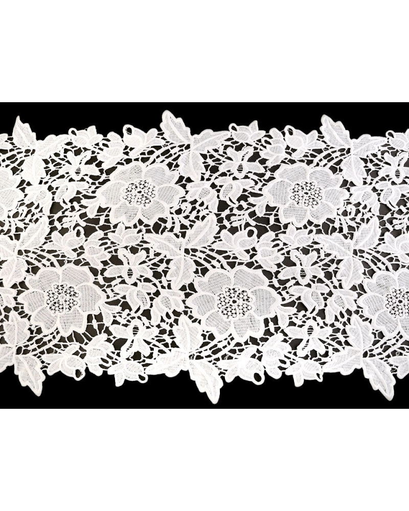 Hímzett csipke / futó terítő szélessége 36 cm off white - 1 m | Mimib