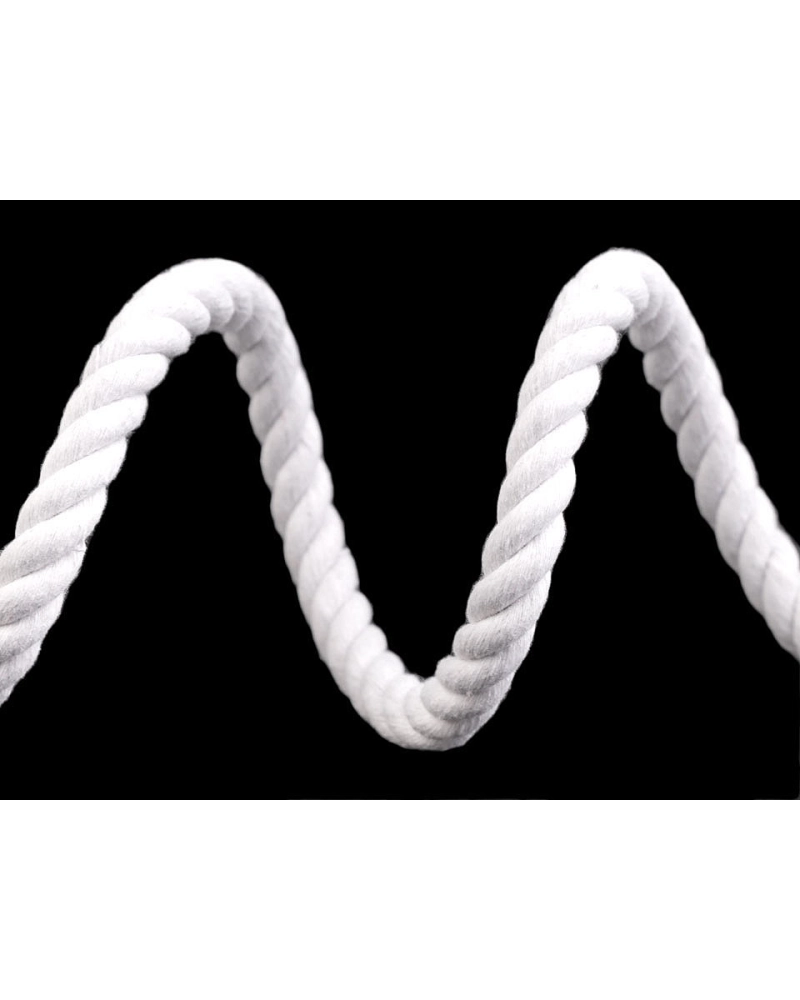 Bavlnená šnúra krútená Ø10 mm tuhá, macrame - 1 m | Mimib