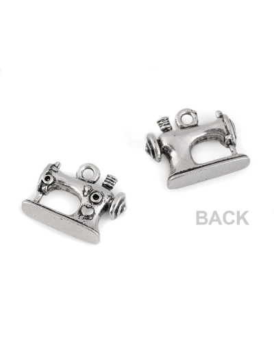 Prívesok šijací stroj 13x16 mm - 4 ks | Mimib