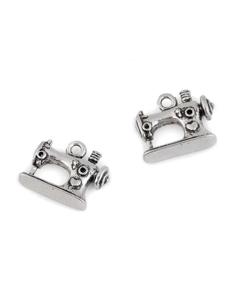 Prívesok šijací stroj 13x16 mm - 4 ks | Mimib