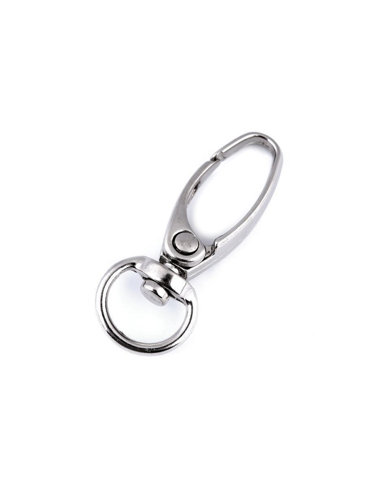Kovová karabína otočná, prievlak 9 mm - 5 ks | Mimib