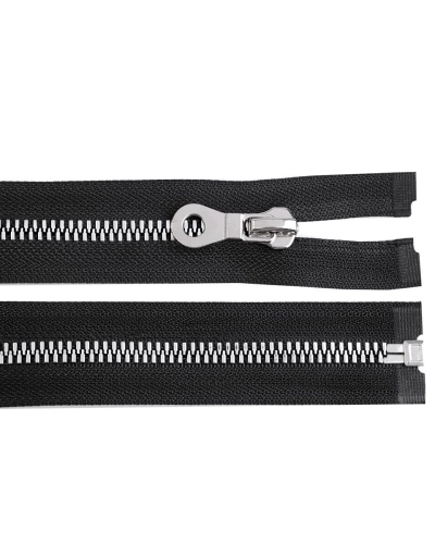 Kostený zips, imitácia kovu No 8 dĺžka 80 cm bundový - 1 ks | Mimib