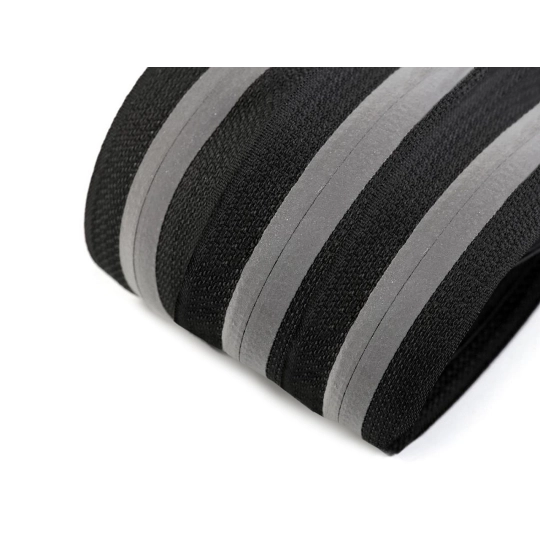 Zips špirálový skrytý No 5 metráž reflexný - 1 m | Mimib