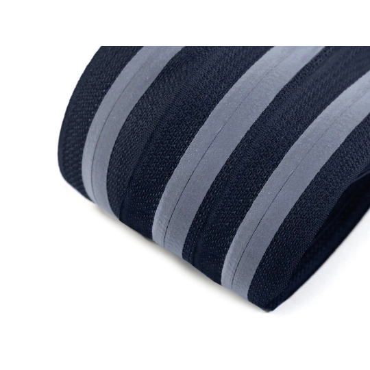 Zips špirálový skrytý No 5 metráž reflexný - 1 m | Mimib
