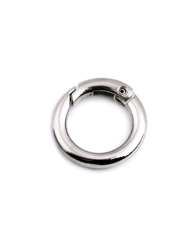 Karabiner gömbölyű táskára való / kulcskarika Ø16 mm - 2 db. | Mimib