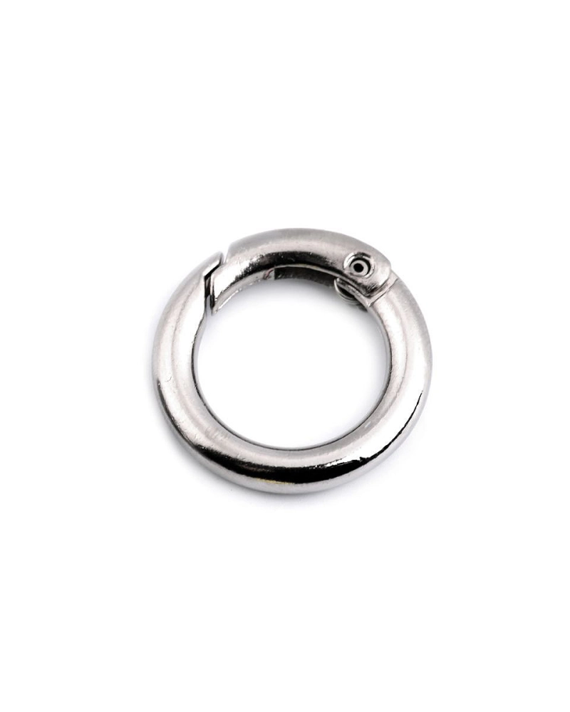 Karabiner gömbölyű táskára való / kulcskarika Ø16 mm - 2 db. | Mimib