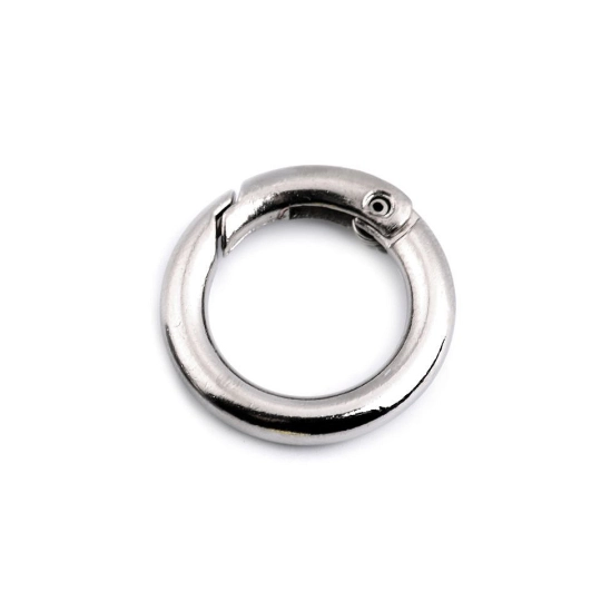 Karabiner gömbölyű táskára való / kulcskarika Ø16 mm - 2 db. | Mimib