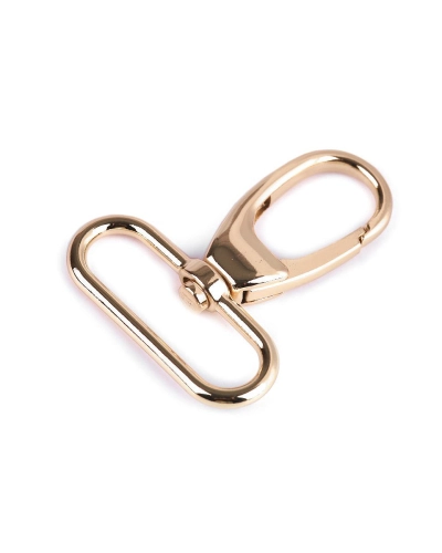 Fém forgós karabiner 38 mm-es befűző - 1 db. | Mimib