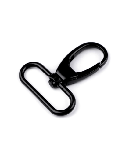 Fém forgós karabiner 38 mm-es befűző - 1 db. | Mimib