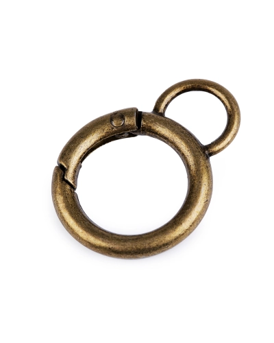 Karabiner gömbölyű táskára való Ø19 mm - 1 db. | Mimib