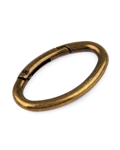Ovális karabiner táskára / kulcskarika - 1 db. | Mimib