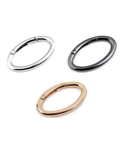 Ovális karabiner táskára / kulcskarika - 1 db. | Mimib