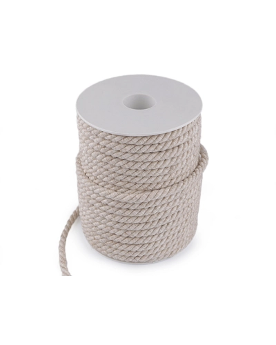 Sodrott zsinór kétszínű Ø6 mm macrame - 25 m | Mimib