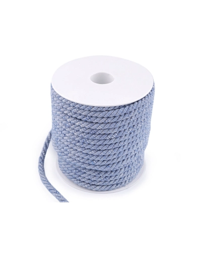 Sodrott zsinór kétszínű Ø6 mm macrame - 25 m | Mimib