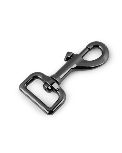 Nagy fém forgós karabiner 38 mm-es befűző - 1 db. | Mimib