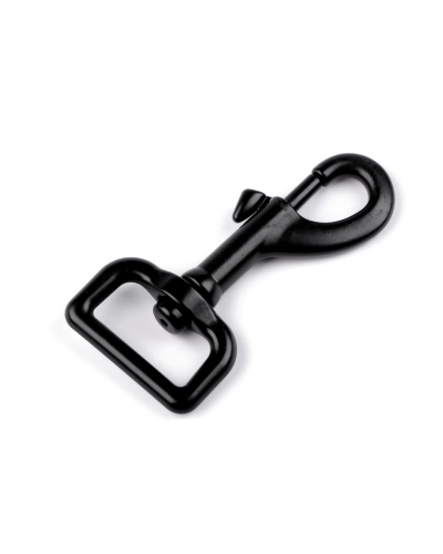 Nagy fém forgós karabiner 38 mm-es befűző - 1 db. | Mimib