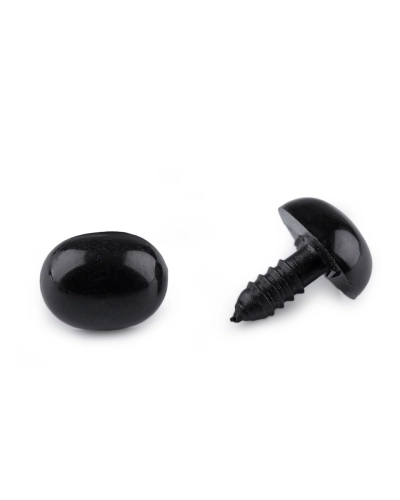 Ňufák / oči s poistkou 13x16 mm - 5 sada