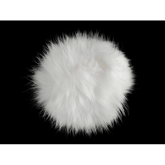 Műszörme pompom pánttal Ø6 cm - 1 db. | Mimib