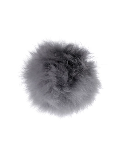 Műszörme pompom pánttal Ø6 cm - 1 db. | Mimib