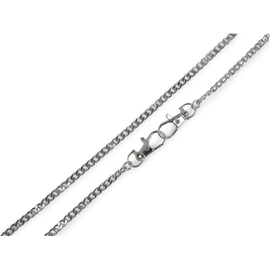 Fém táskalánc lapos karabinerrel hossza 117 cm - 1 db. | Mimib