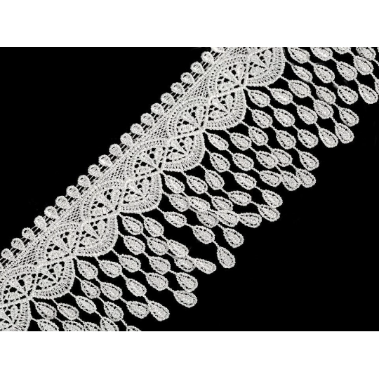 Szellős csipke rojtokkal szélessége 80 mm - 1 m | Mimib