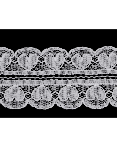 Műszál csipke / betét szív szélessége 30 mm - 18 m | Mimib