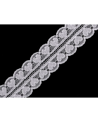 Műszál csipke / betét szív szélessége 30 mm - 18 m | Mimib
