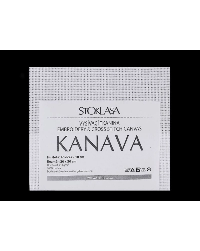 Kanava hímzővászon 20x30 cm 40 szem - 1 db. | Mimib