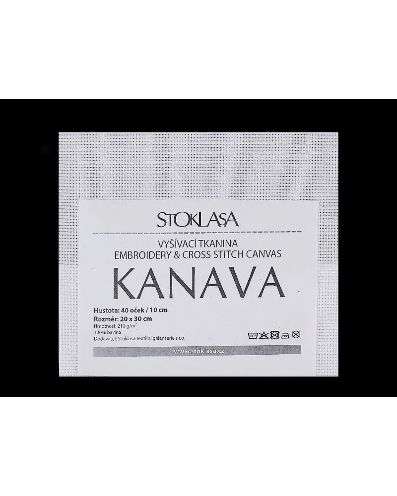 Kanava hímzővászon 20x30 cm 40 szem - 1 db. | Mimib