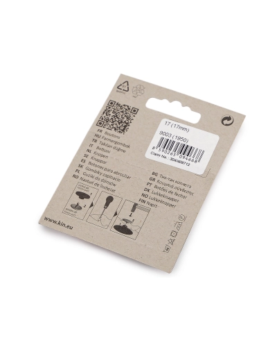 Gomb Ø17 mm Dressking - 1 card | Mimib