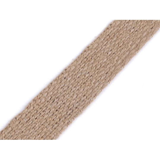 Jutový popruh šírka 30 mm - 1 m | Mimib