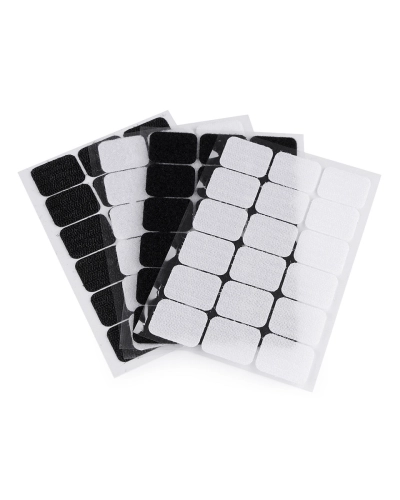 Suchý zips samolepiaci obdĺžniky 25x32 mm - 1 kar.