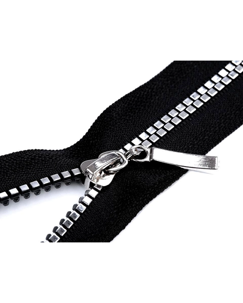 Kostený zips No 5 dĺžka 60 cm štvorcové zuby - 1 ks | Mimib