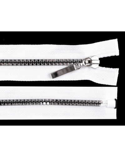 Kostený zips No 5 dĺžka 80 cm štvorcové zuby - 1 ks | Mimib