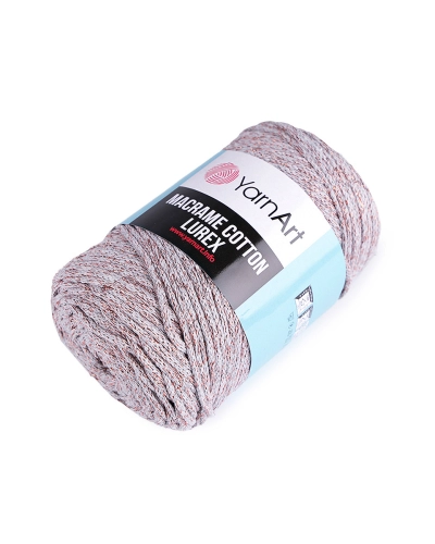 Pletacia priadza Macrame Cotton lurex 250 g - 1 ks | Mimib