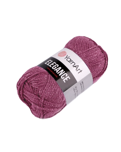 Bavlnená pletacia priadza Elegance s metalickým vláknom 50 g - 1 ks | Mimib