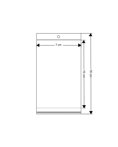 PP vrecko s lepiacou lištou 7x10 cm - 100 ks | Mimib